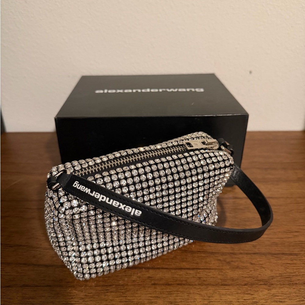 Alexander Wang Silver Crystal Embellished Bag